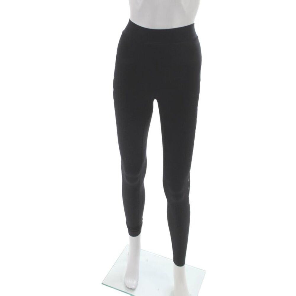 Ultracor Women Ankle Leggings Black Geometric Stars 84% Nylon Size XS